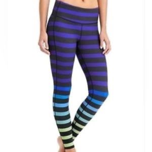 Athleta bold stripe ombré leggings